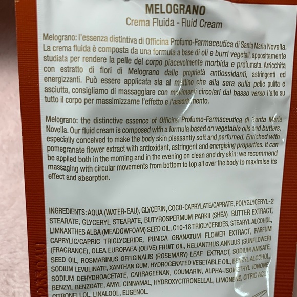 Santa Maria Novella Melograno Bath and Body Set 8 ml. - Picture 7 of 7